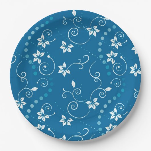 Floral Papieren Bordje (Voorkant)