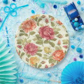 Floral Papieren Bordje (Feest)