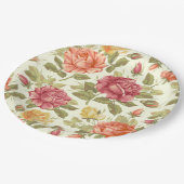 Floral Papieren Bordje (Gekanteld)