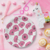 Floral Papieren Bordje (Feest)