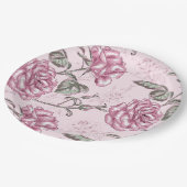 Floral Papieren Bordje (Gekanteld)