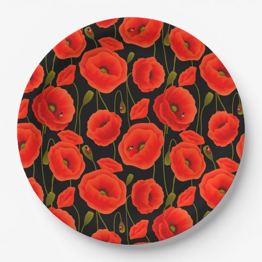 Floral Papieren Bordje (Voorkant)