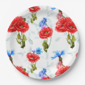 Floral Papieren Bordje (Voorkant)