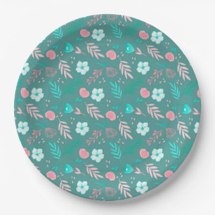 Floral Papieren Bordje