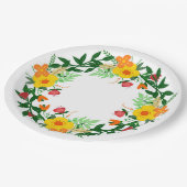 Floral Papieren Bordje (Gekanteld)