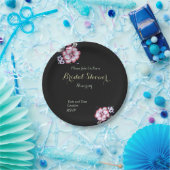 Floral Papieren Bordje (Feest)