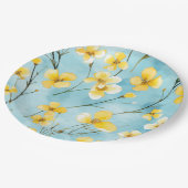 Floral  papieren bordje (Gekanteld)