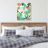 Floral Paradise II Canvas Afdruk (Insitu (Slaapkamer))