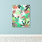 Floral Paradise II Canvas Afdruk (Insitu (Houten vloer))