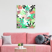 Floral Paradise II Canvas Afdruk (Insitu (Woonkamer))