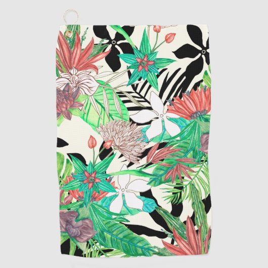 Floral Paradise II Golfhanddoek (Voorkant)