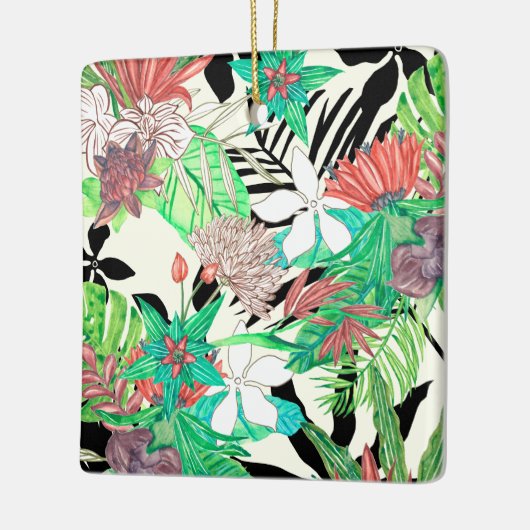 Floral Paradise II Keramisch Ornament (Links)