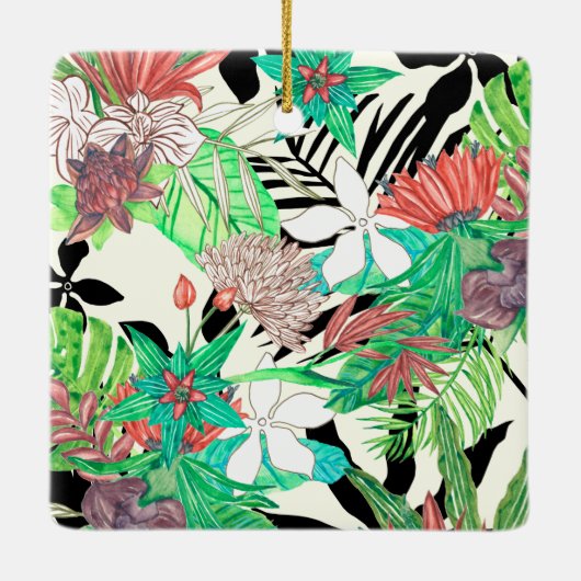 Floral Paradise II Keramisch Ornament (Achterkant)