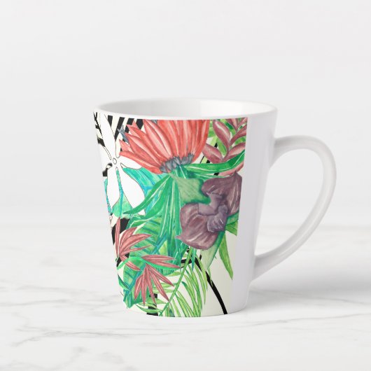 Floral Paradise II Latte Mok (Rechts)