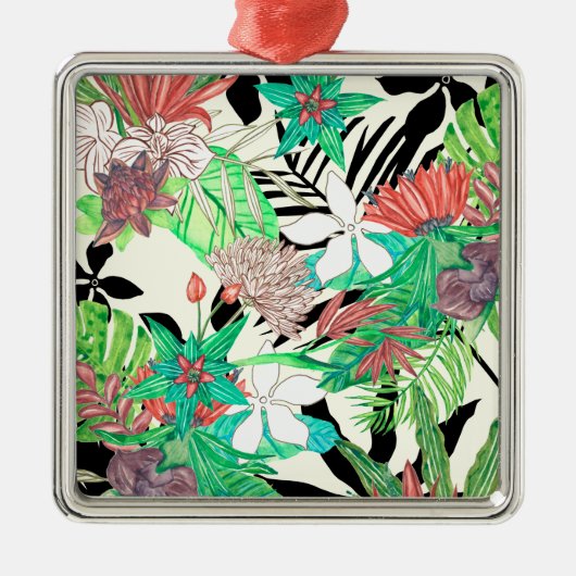 Floral Paradise II Metalen Ornament (Voorkant)