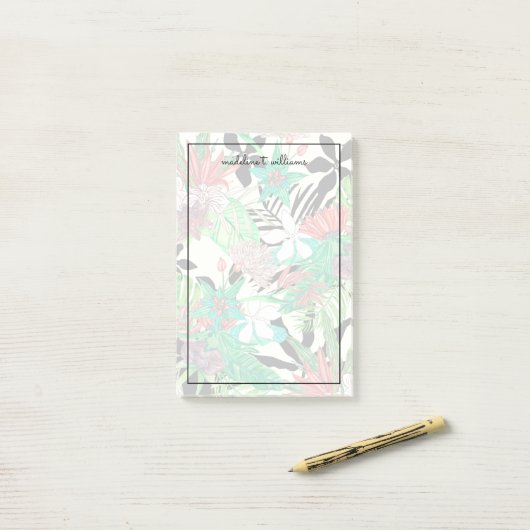Floral Paradise II Post-it® Notes (Op bureau)