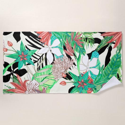 Floral Paradise II Strandlaken (Voorkant)