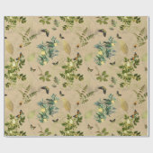 Floral Parchment Cadeaupapier (Vlak)