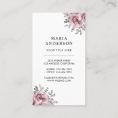 Floral parfume Waterverf Rustisch Visitekaartje (Achterkant)