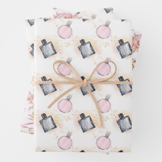 Floral Parfums Patroon Inpakpapier Vel (In situ)