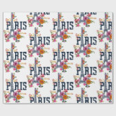 Floral Paris Cadeaupapier (Vlak)
