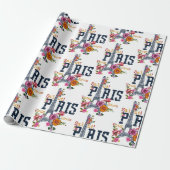 Floral Paris Cadeaupapier (Uitgerold)