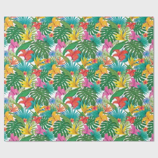 Floral Partij Cadeaupapier (Vlak)