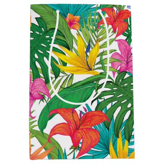 Floral Partij Medium Cadeauzakje (Voorkant)