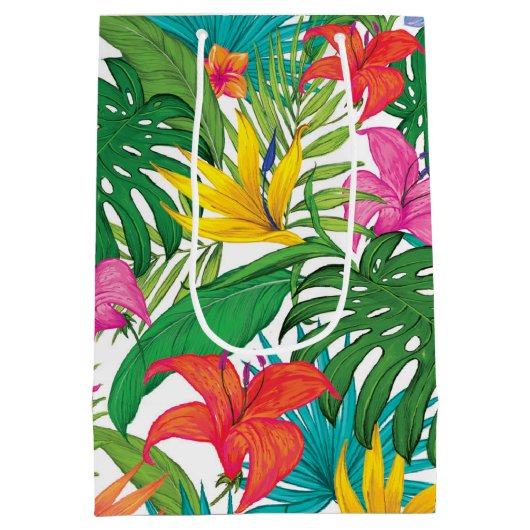 Floral Partij Medium Cadeauzakje (Achterkant)