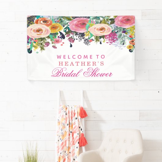Floral Party Banner (Insitu)