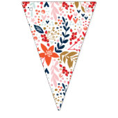 Floral  Party decor Bunting Banner (Eerste vlag)