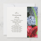 Floral Party Invitation Kaart (Voorkant)