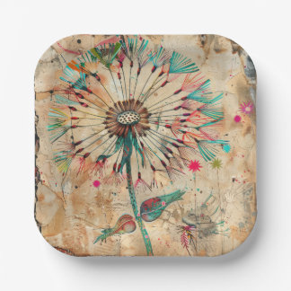 Floral Party paper plates Papieren Bordje