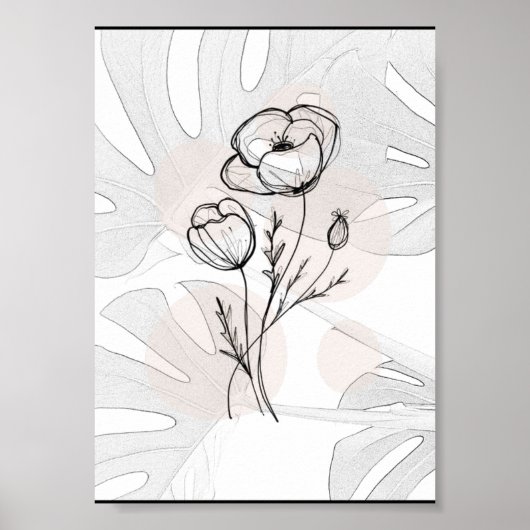 Floral party poster (Voorkant)