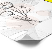 Floral party poster (Hoek)