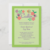 Floral Pasen Kaart (Voorkant)