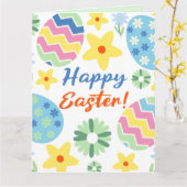 Floral Pasen Kaart (Gele Bloem)