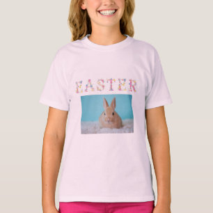 Floral Pasen met Bunny T-shirt