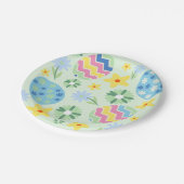 Floral Pasen Papieren Bordje (Gekanteld)