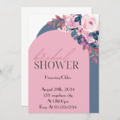 FLORAL PASTEL COLORS BRIDAL SHOWER INVITATION KAART (Voorkant / Achterkant)