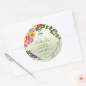 Floral Pastel Green Product Labels Initiaal Logo (Envelop)