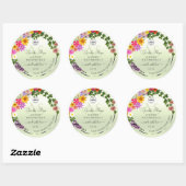 Floral Pastel Green Product Labels Initiaal Logo (Vel)