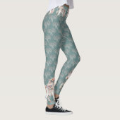 Floral Pastel Horse Fantasy Illustratie Leggings (Rechts)