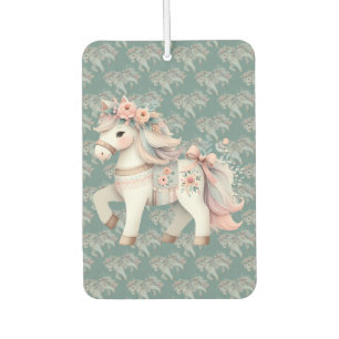 Floral Pastel Horse Fantasy Illustratie Luchtverfrisser
