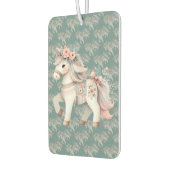 Floral Pastel Horse Fantasy Illustratie Luchtverfrisser (Links)