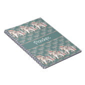 Floral Pastel Horse Fantasy Illustratie Notitieboek (Rechterzijde)