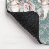 Floral Pastel Horse Fantasy Illustratie Planner Muismat (Hoek)