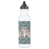 Floral Pastel Horse Fantasy Illustratie Planner Waterfles (Rechts)