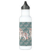 Floral Pastel Horse Fantasy Illustratie Planner Waterfles (Links)