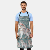 Floral Pastel Horse Fantasy Illustratie Schort (Gedragen)